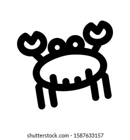 crab icon isolated sign symbol vector illustration - high quality black style vector icons
