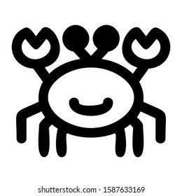 crab icon isolated sign symbol vector illustration - high quality black style vector icons

