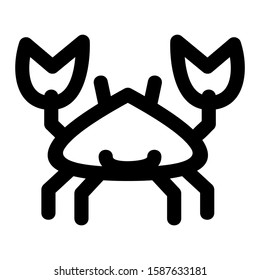 crab icon isolated sign symbol vector illustration - high quality black style vector icons
