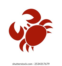 Crab icon logo design illustration