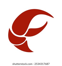 Crab icon logo design illustration