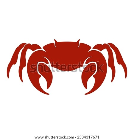 Crab icon logo design illustration