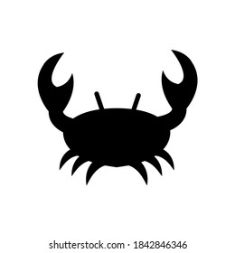 Crab icon, logo isolated on white background