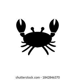 Crab icon, logo isolated on white background