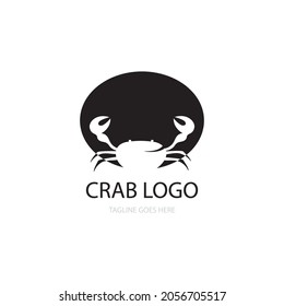 Crab icon logo vector design