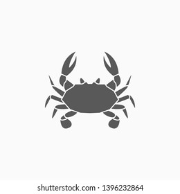 crab icon, seafood vector, animal illustration