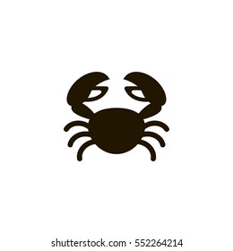 crab icon. sign design