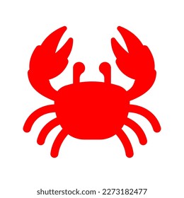 Crab icon. sign for mobile concept and web design. vector illustration