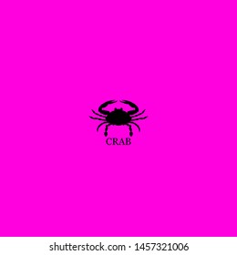 crab icon sign signifier vector