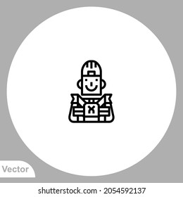 Crab icon sign vector,Symbol, logo illustration for web and mobile