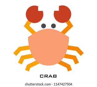 Crab icon signs