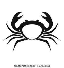 Crab icon. Simple illustration of crab vector icon for web