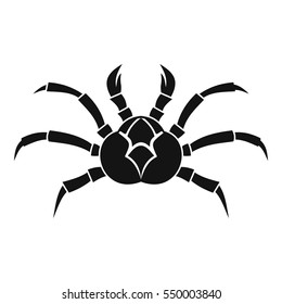 Crab icon. Simple illustration of crab vector icon for web