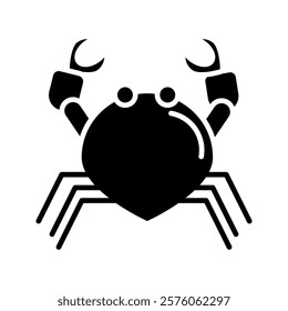 Crab icon. Simple crab icon for social media, app and web design. Vector illustration