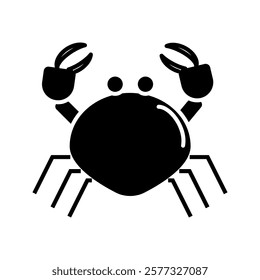 Crab icon. Simple crab icon for social media, app and web design. Vector illustration icon .vector illustration, pictogram isolated on white background. color editable