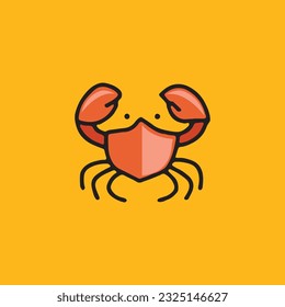 El icono del cangrejo es adecuado para su logotipo