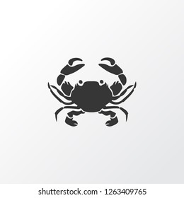 Crab icon symbol. Premium quality isolated cancer element in trendy style.