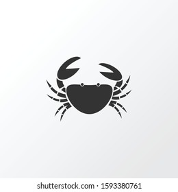 Crab icon symbol. Premium quality isolated cancer element in trendy style.