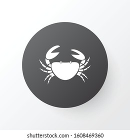 Crab icon symbol. Premium quality isolated cancer element in trendy style.