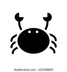 Crab icon. Trendy Crab logo concept on white background from Hotel and Restaurant collection. Suitable for use on web apps, mobile apps and print media.