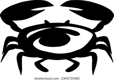 Crab Icon, True Black Icon