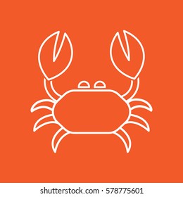  Crab icon vector.