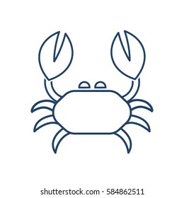  Crab icon vector.