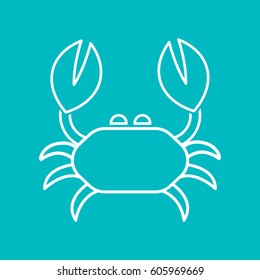  Crab icon vector.