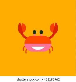 crab icon, vector design