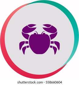 Crab  icon. Vector design.