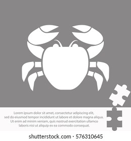 Crab  icon Vector design.