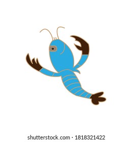 Crab icon vector design illustration