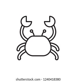 crab icon vector. diving icon