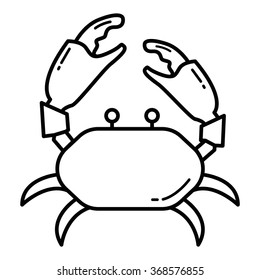 Crab icon in vector (EPS 8)