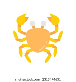 Crab icon in vector. Illustration