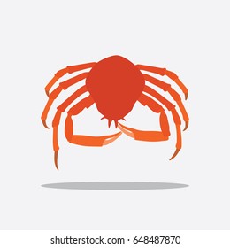 Crab icon, vector illustration design. Food collection.