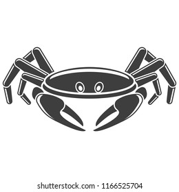 Crab icon. Vector illustration on white background