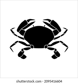 Crab icon vector illustration on white background. eps 10