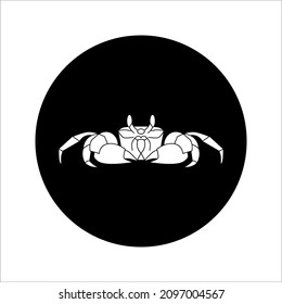 Crab icon vector illustration on white background. eps 10