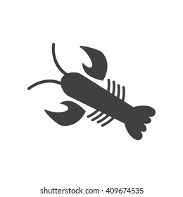 Crab icon Vector Illustration on the white background.