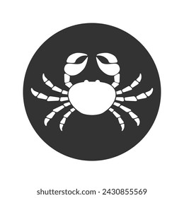 Icono de cangrejo ilustración vectorial