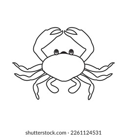 crab icon vector illustration symbol design
