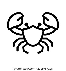 
Crab Icon Vector On Trendy Design.