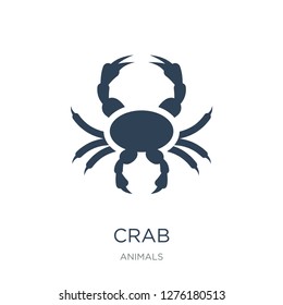 crab icon vector on white background, crab trendy filled icons from Animals collection, crab vector illustration