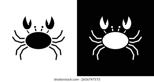 Ícone de caranguejo Gráficos escalonáveis por vetor