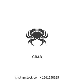 crab icon vector. crab sign on white background. crab icon for web and app