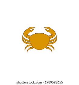 crab icon vector sign symbol