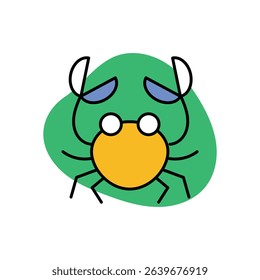 Crab Icon vector stock illustration