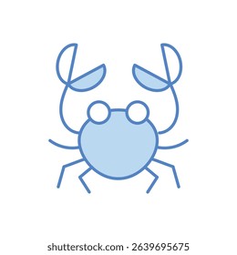 Crab Icon vector stock illustration