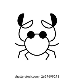 Crab Icon vector stock illustration